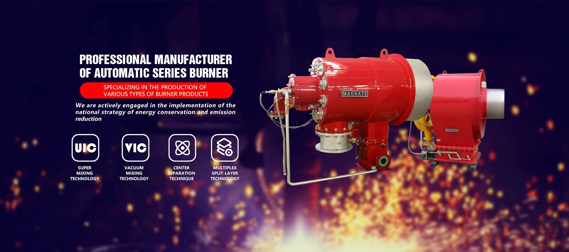 Low nitrogen burner,Integrated gas burner,High temperature gas burner suppliers in China
